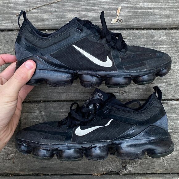 2019 Nike Air VaporMax Ghost Black Size 8 - Picture 1 of 10